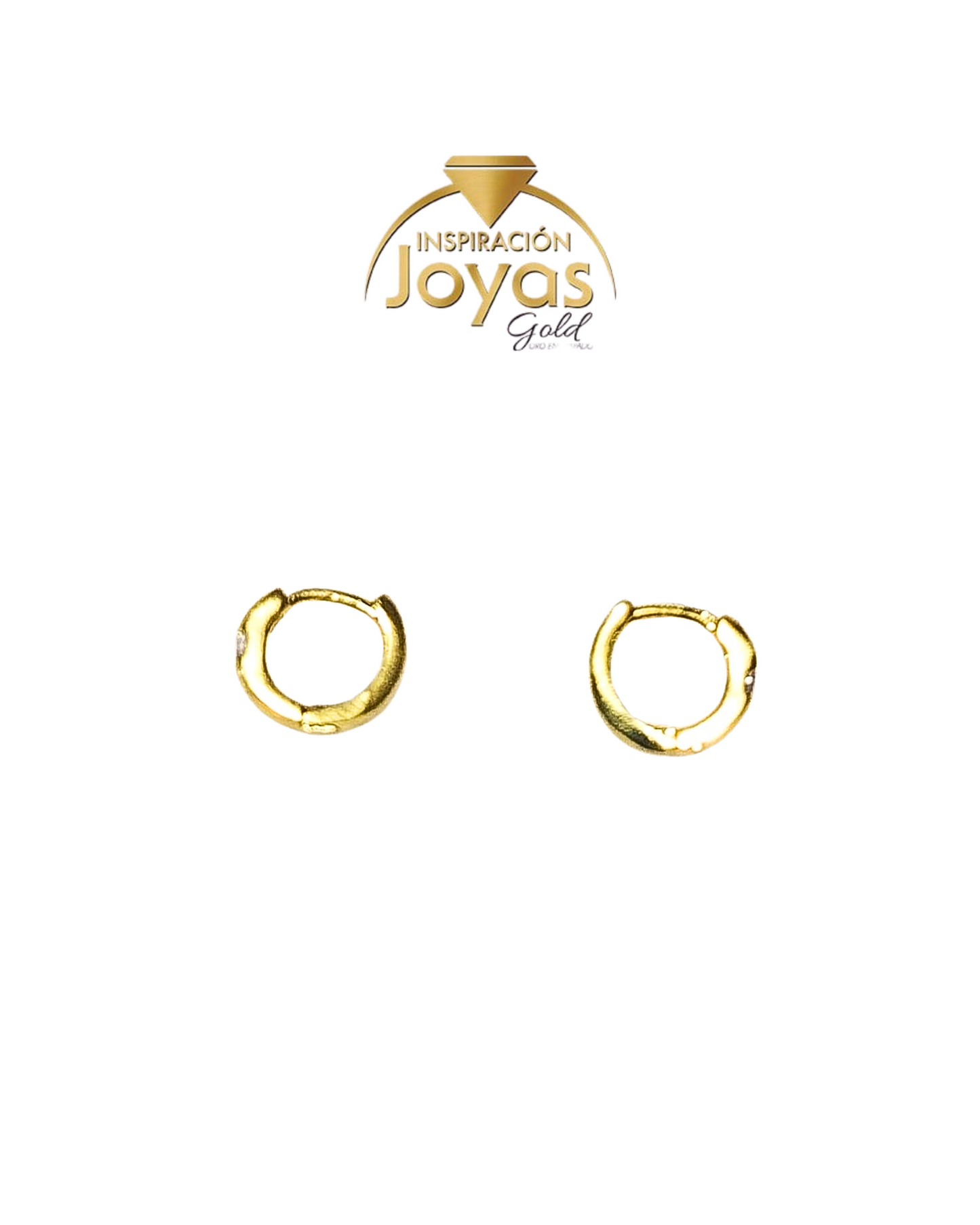 Argollas De Bebe Lisas (21244) Oro Enchapado