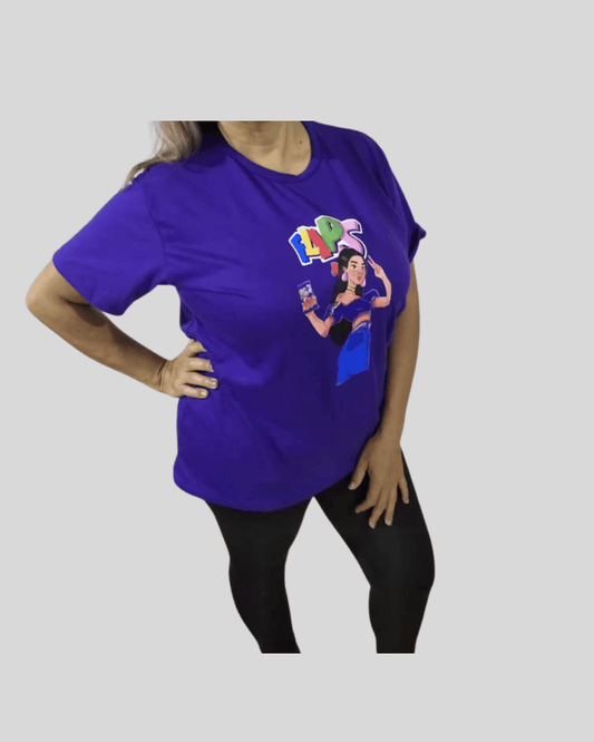 Franela Oversize Morada Flips