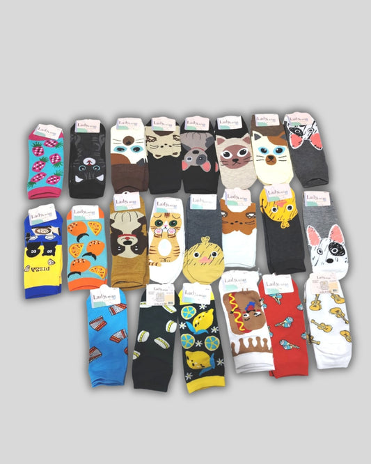 Medias Dama Tobilleras Variadas