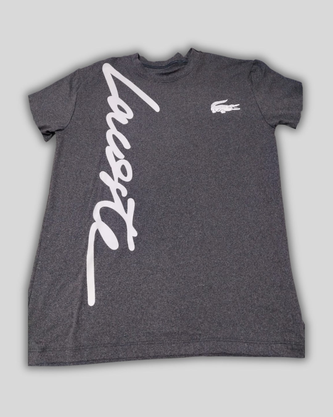 Franela Piel de Durazno Color Gris Lacoste Talla Unica