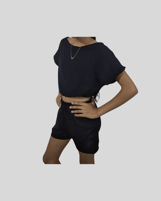 Top De Niña Negro
