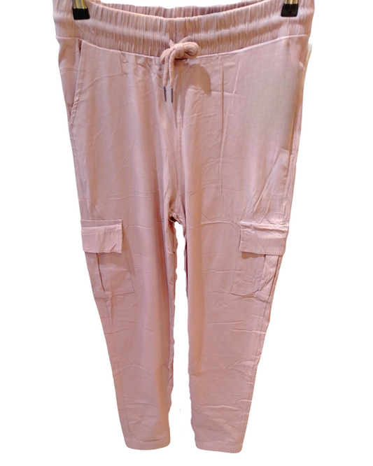 Mono Cargo Tela Suave Color Rosado