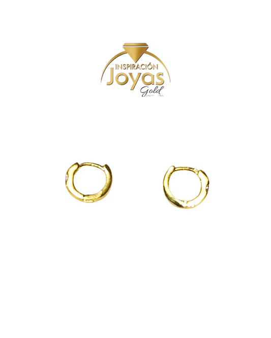 Argollas De Bebe Lisas (21244) Oro Enchapado