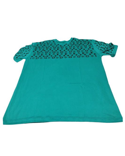 Franela Piel de Durazno Color Verde Talla Plus
