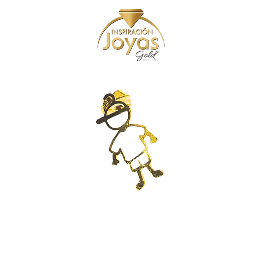 Dije Figura de Niño  (45619) Oro Enchapado
