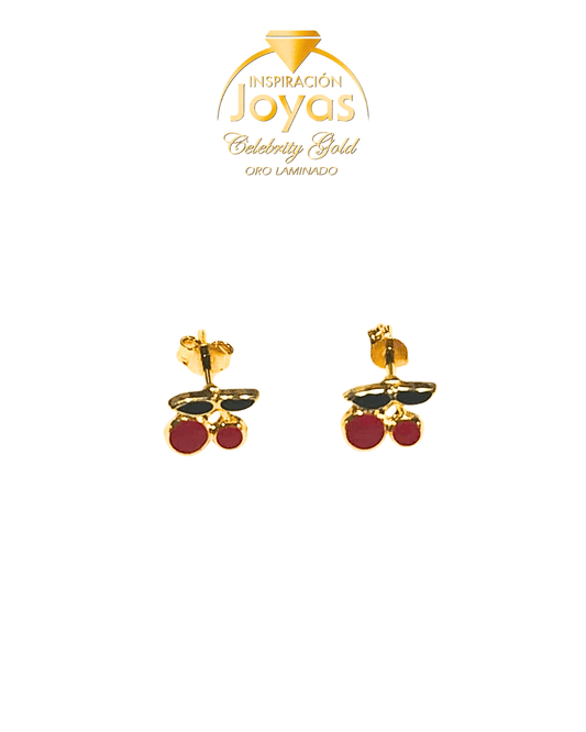 Zarcillos Pequeños De Manzanitas (550121) Oro Laminado