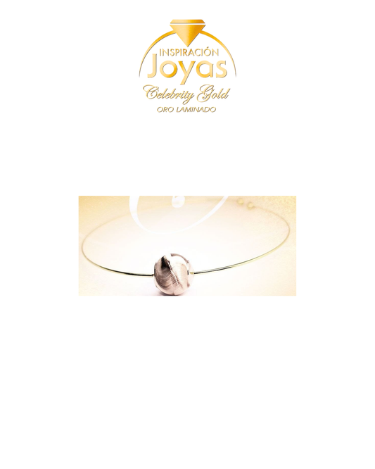 Gargantilla Aro Con Esfera (590010) Oro Laminado