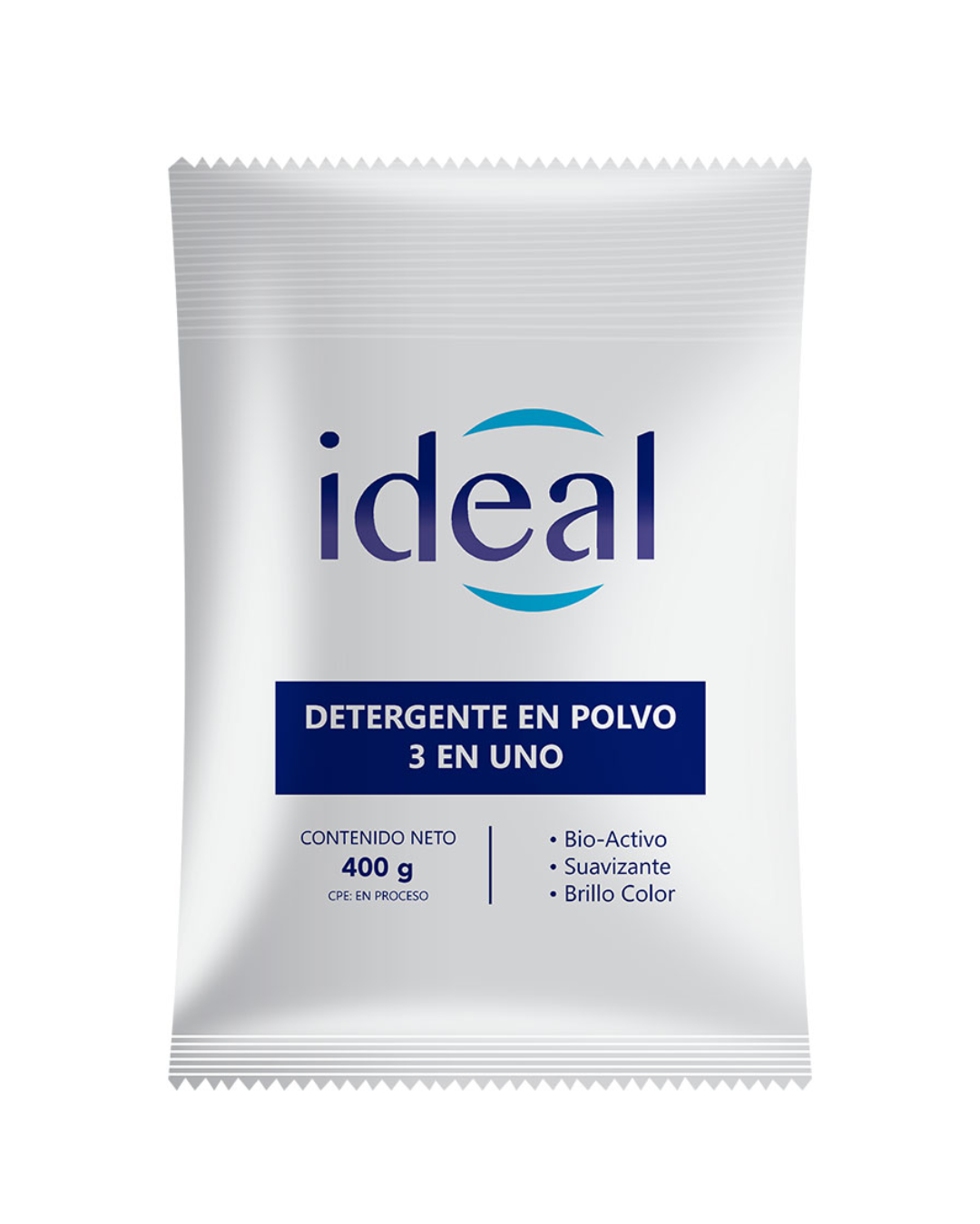 Detergente en Polvo Marca Ideal