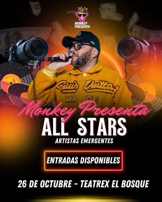 Ticket Consurso Monkey Presenta All Stars
