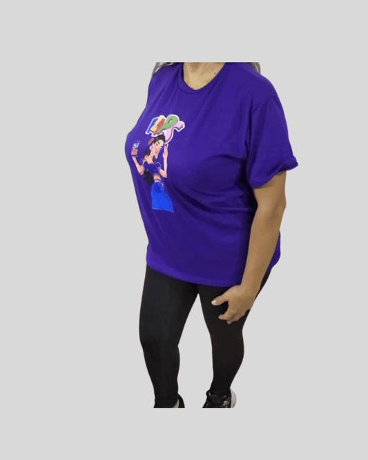 Franela Oversize Morada Flips 