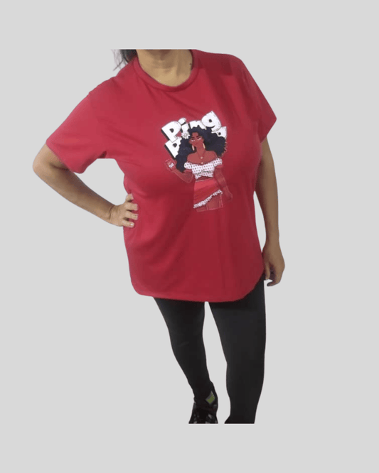Franela Oversize Roja Ping Pong