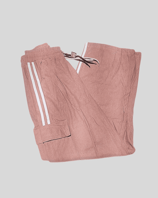 Mono Cargo Tela Pana Rosa Vieja Talla Unica