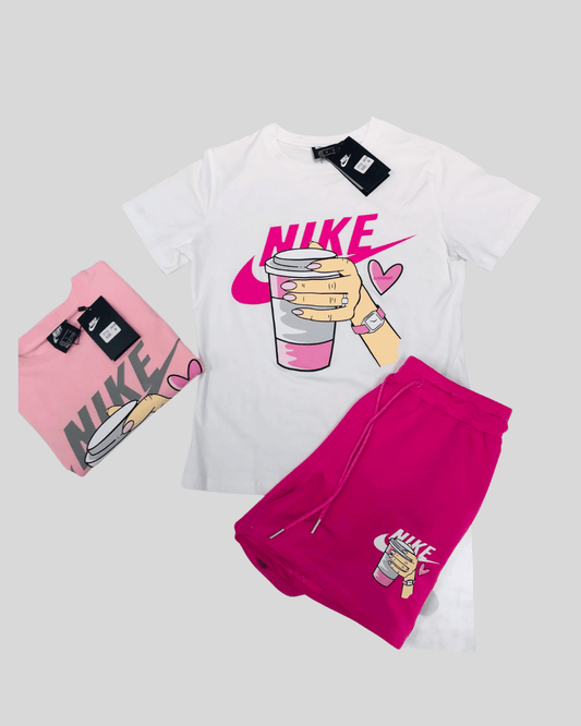 Outfit Dama Nike Franela y Bermuda Top Quality