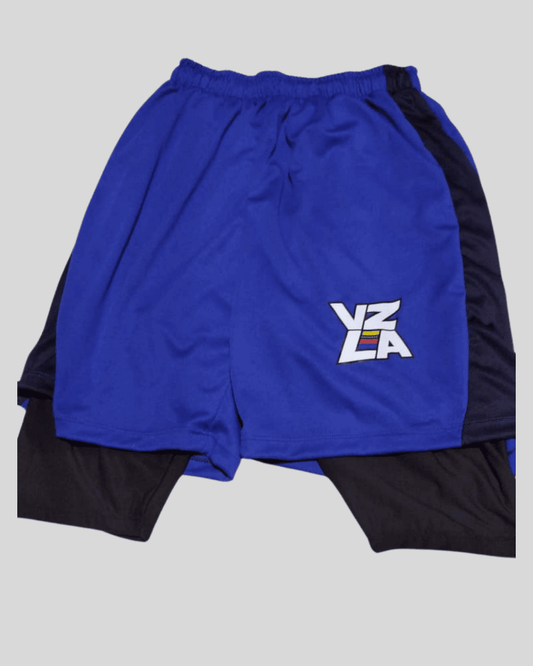Short Caballero con Licra Azul