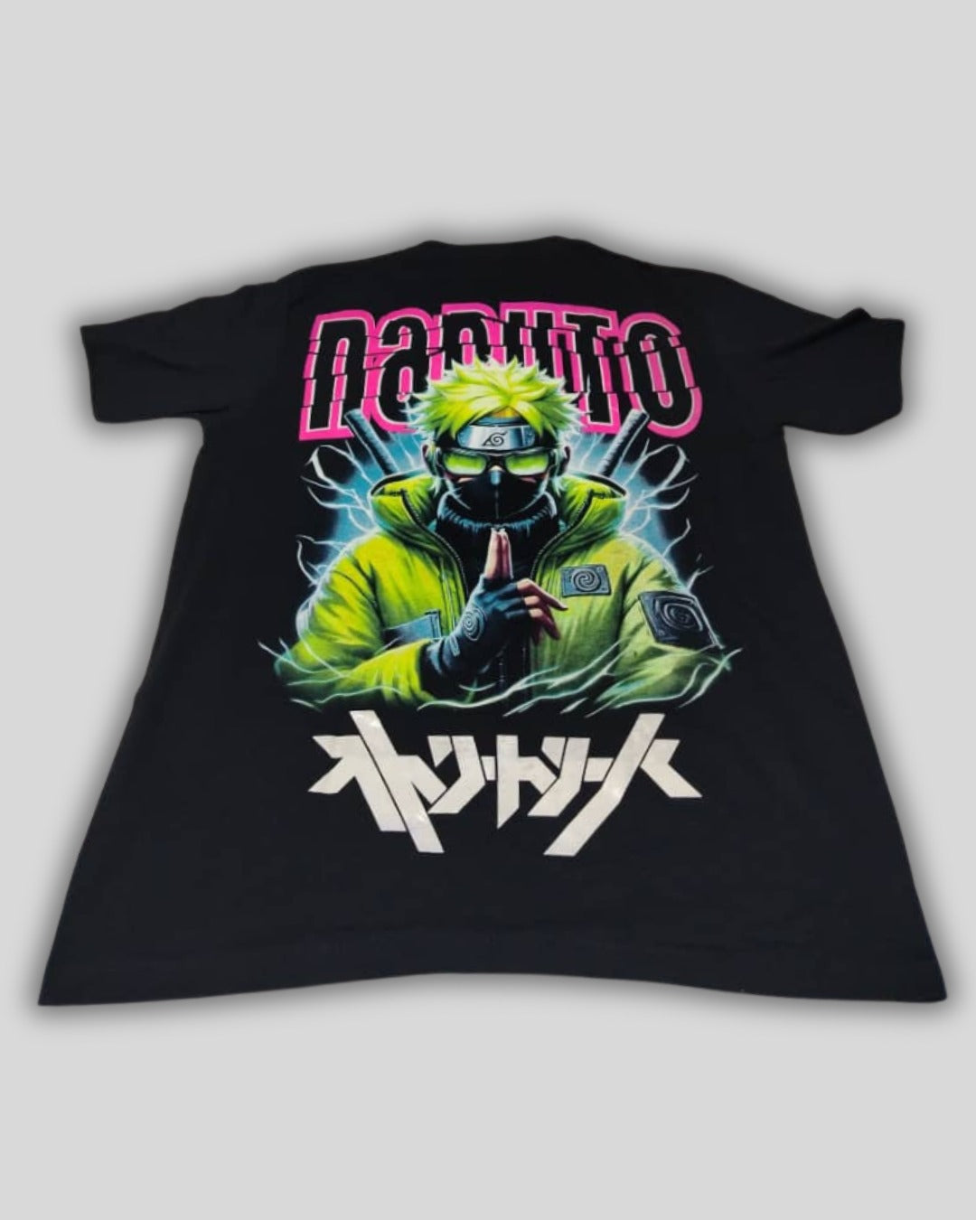 Franela Algodon Anime Naruto Color Negro