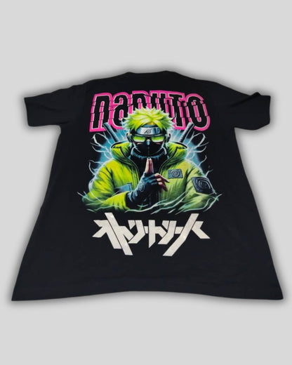 Franela Algodon Anime Naruto Color Negro