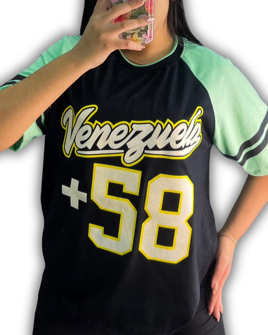 Franela Oversize Beisbolera Venezuela