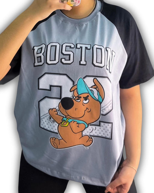 Franela Oversize Beisbolera Scooby Doo