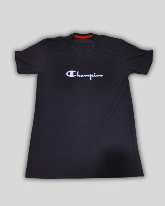 Franela Tela de Galleta Color Negro Champion Talla Unica