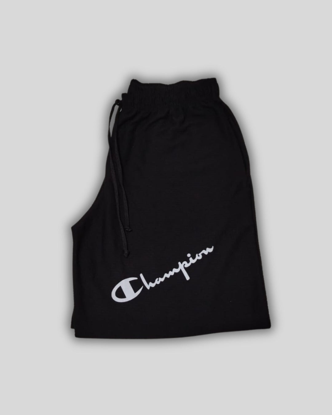 Short Tela de Galleta Color Negro Champion Talla Unica